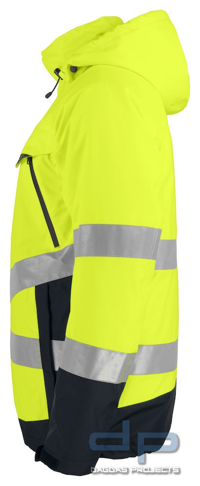 Gefütterte Funktionsjacke EN ISO 20471 Klasse 3 ProJob Farbe: Schwarz-Gelb  Größe: M