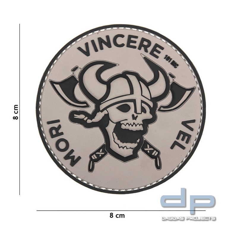 Emblem 3D PVC Mori Vincere Vel grau