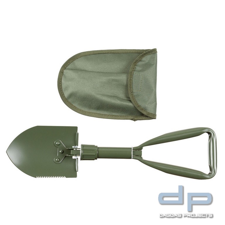 Klappspaten, 3-teilig, Mini, mit Nylontasche