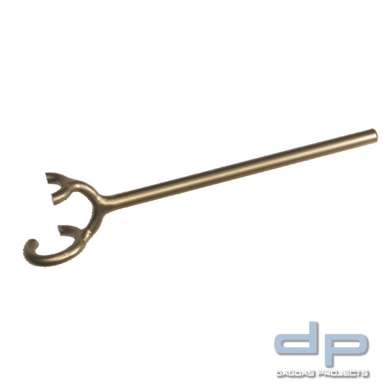 Handradschlüssel funkenfrei, ähnlich DIN 87311, Ø 62 x 102 mm, Länge 550 mm