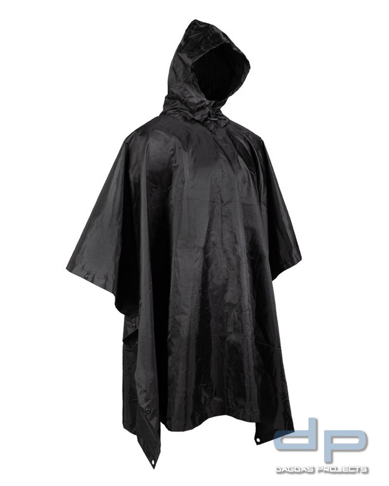 PONCHO ′BASIC′ R/S SCHWARZ VPE 2