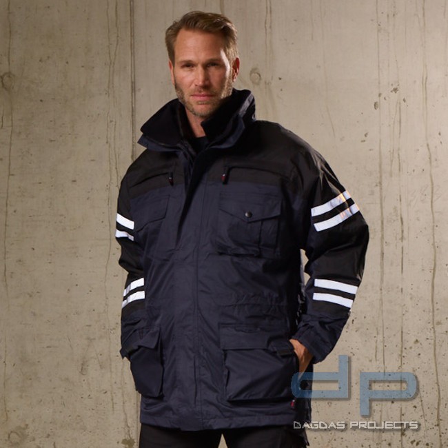 Behörden 5 in 1-Jacke Blau-Schwarz