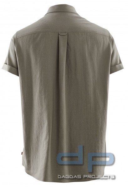 ACLIMA LEISUREWOOL SHORT SLEEVE WOVEN WOOL SHIRT