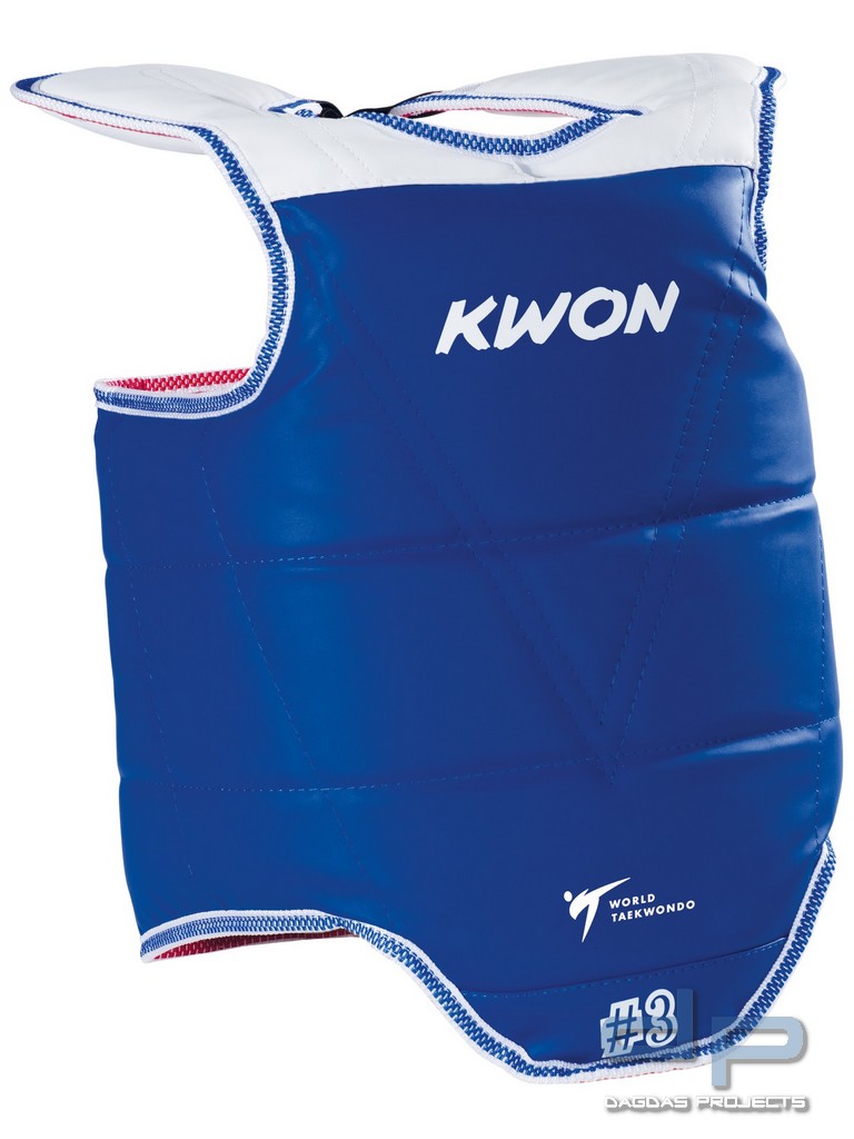 TKD Kampfweste Korean Style Training WT in Rot/Blau