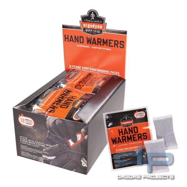 Ergodyne Handwärmer, 40 x 2 Stück, wieder verwendbar, N-Ferno 6990 VPE 40 x 2