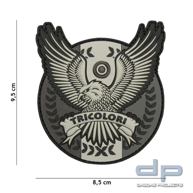 Emblem 3D PVC Tricolori grau