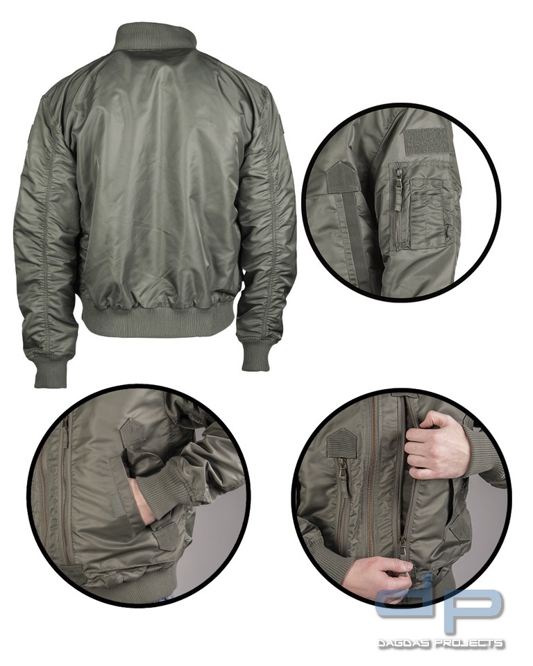 US TACTICAL FLIEGERJACKE OLIV