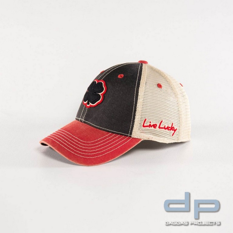 Black Clover Basecap Two Tone Vintage 4, einstellbar, beige-rot-grau