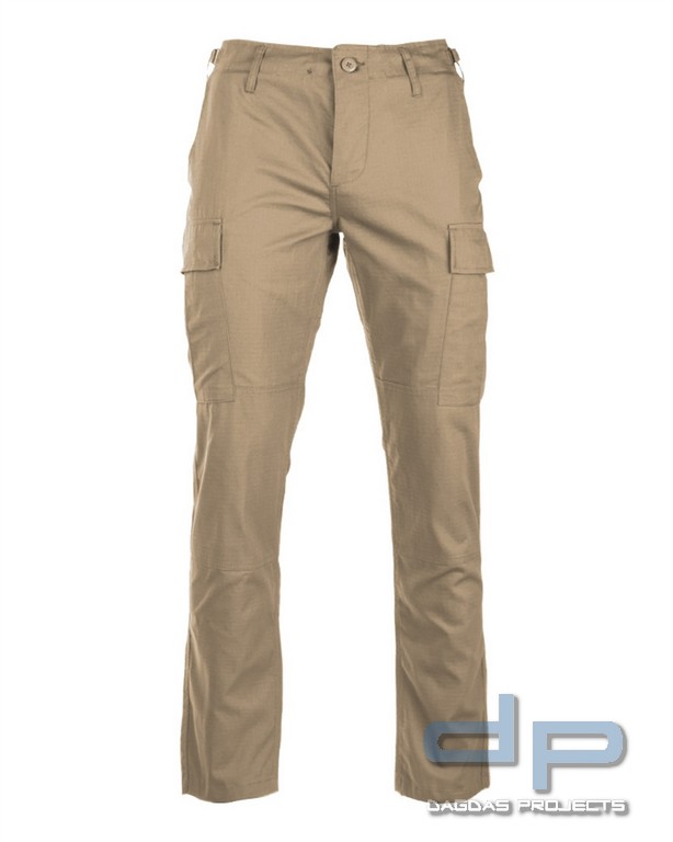 US BDU FELDHOSE R/S ′SLIM FIT′ KHAKI