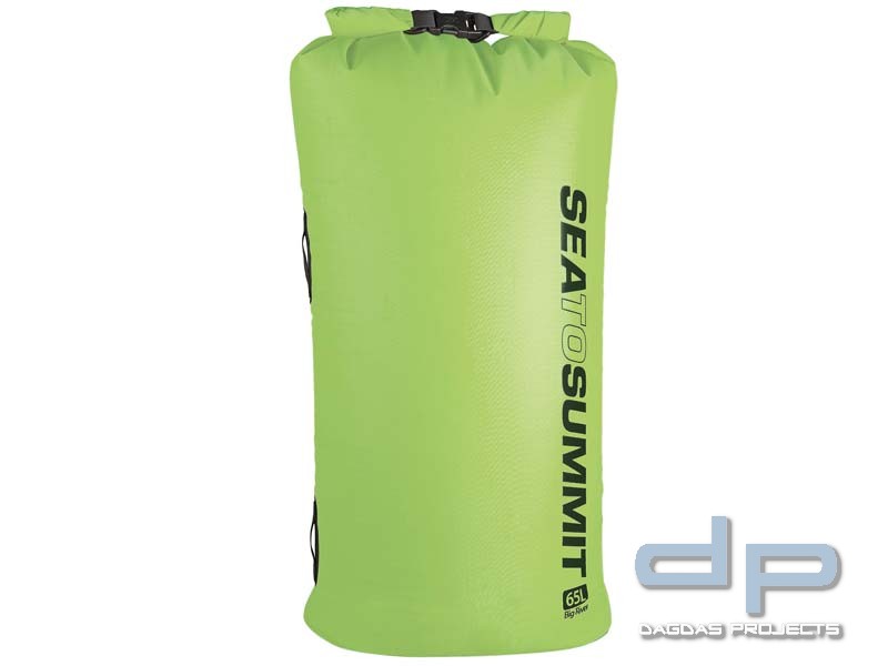Sea to Summit Big River Drybag 65L, grün,420D Ripstop Nylon, TPU Laminat, Hypalon Schlaufen