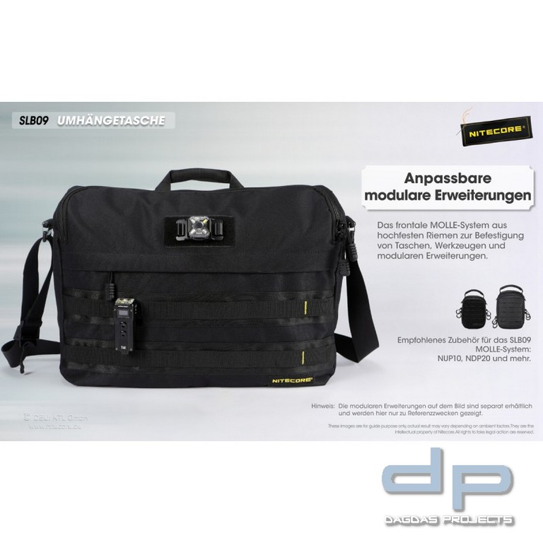 NiteCore® Umhängetasche - Sling Bag SLB09 - (9 Liter)