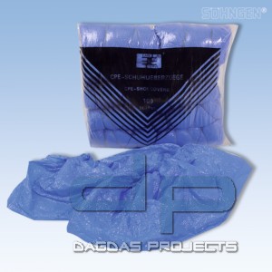 Einmal Schuhüberzug blau Pack à 100 Stück