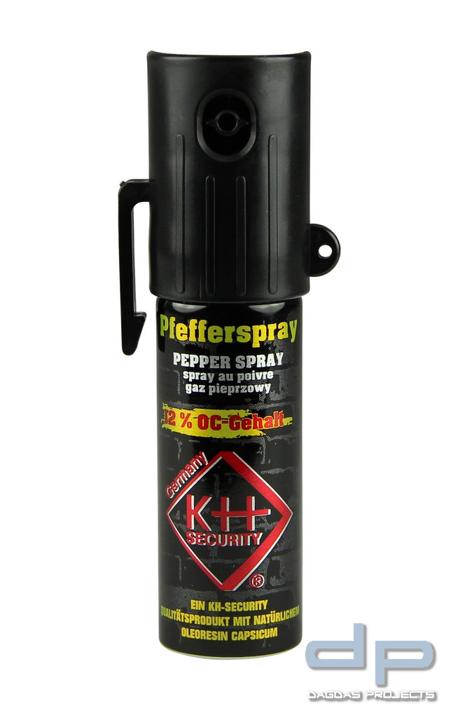 Pfefferspray, 12 % OC Konzentration, inkl. Clip, 15 ml