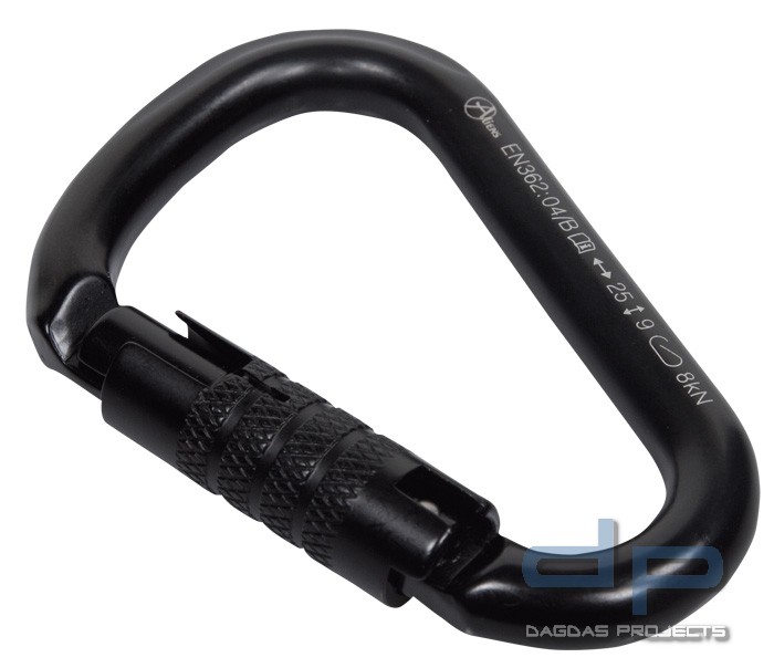 HMS Karabiner Aliens Trilock Schwarz