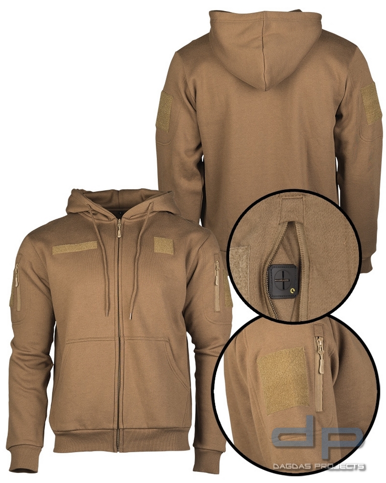 TACTICAL KAPUZENJACKE DARK COYOTE