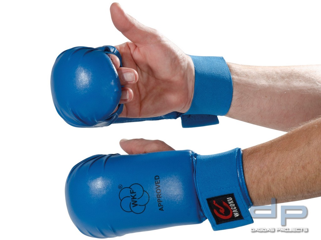 WACOKU Karate Handschutz WKF anerkannt  in rot und blau