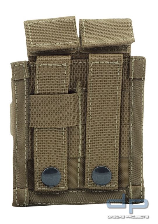 Warrior Double 9mm Pistol Pouch Coyote