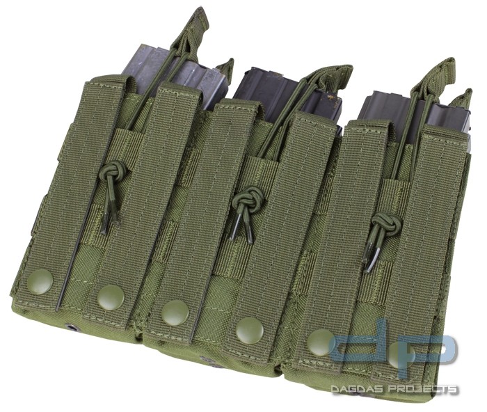 Magazintasche Condor Triple Stacker Open Top M4 Oliv oder Coyote