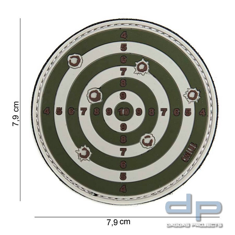 Emblem 3D PVC Zielscheibe grün