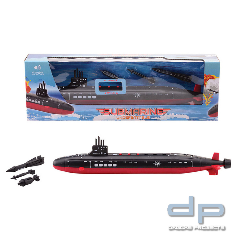 U-Boot mit Geräuschen in der Schachtel