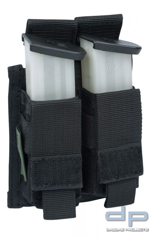 Warrior Double 9mm Pistol Pouch Black