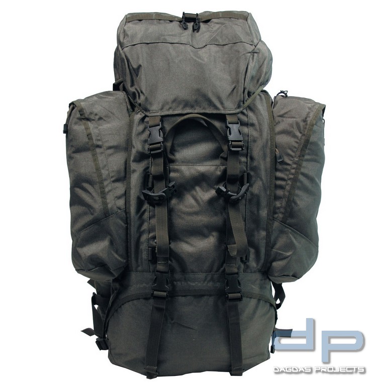 Rucksack, "Alpin 110", oliv, 2 abnehmbare Seitentaschen
