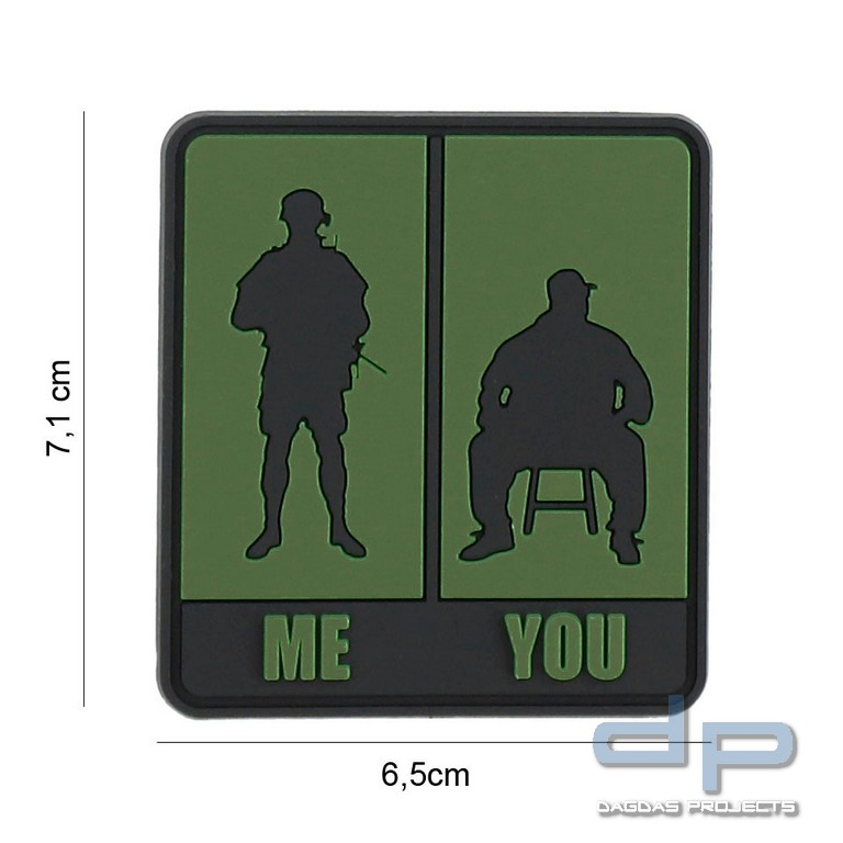 Emblem 3D PVC Me & You green