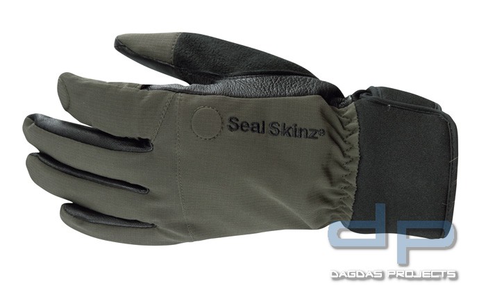 SealSkinz Coolmax Shooting Glove Oliv/Schwarz