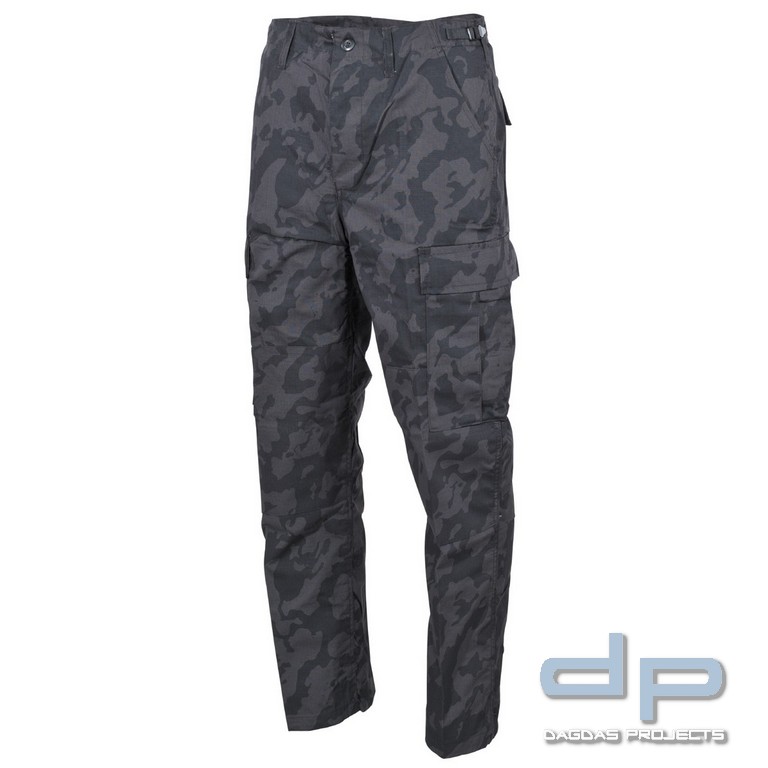 US Kampfhose, BDU, Rip Stop, night-camo, Größe: XL