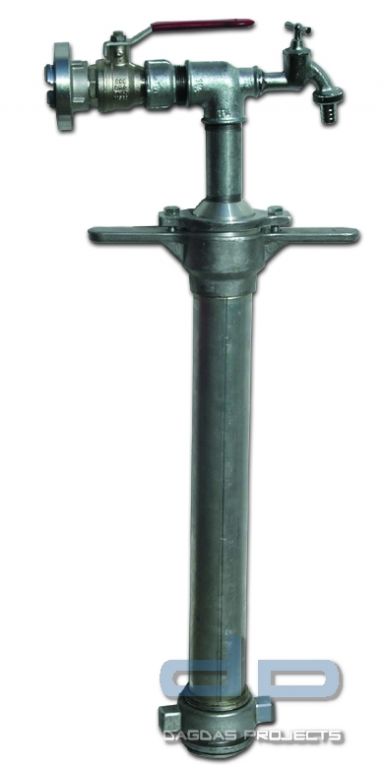 Bau- und Industriestandrohr Storz-C + Zapfvtl. 3/4"