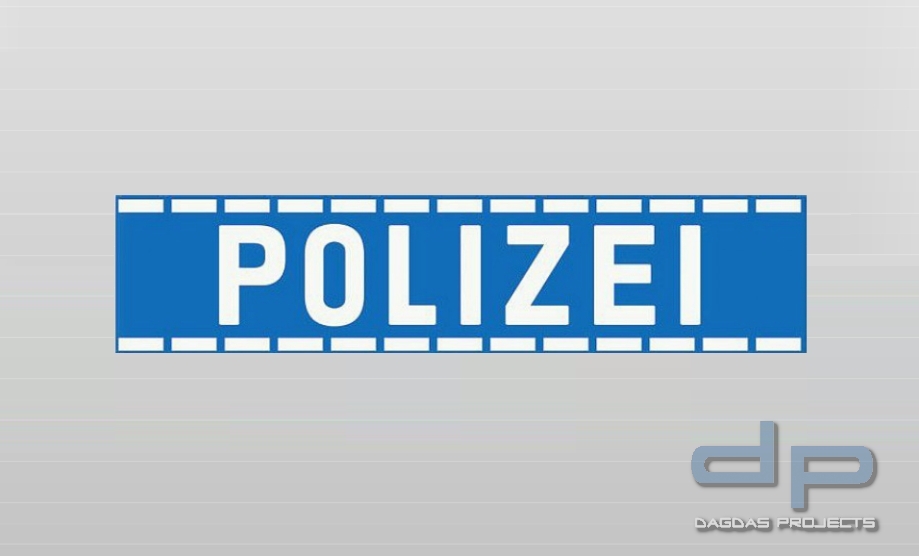 Magnetschild "POLIZEI"