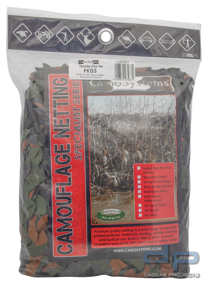 Tarnnetz Basic Light 300 x 220 cm Flecktarn