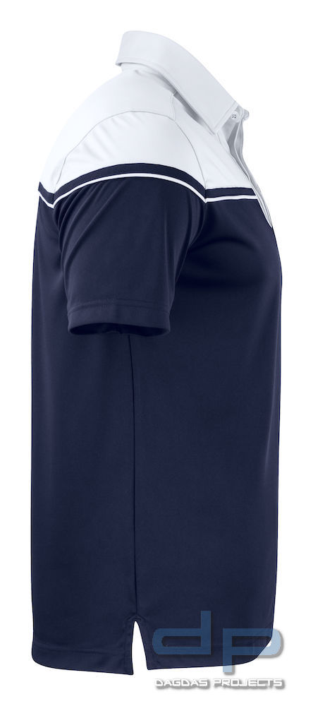 Behörden Polo Men Farbe: Dark Navy/ White Größe: L mit Aufdruck nach Wunsch auf Brust und Rücken