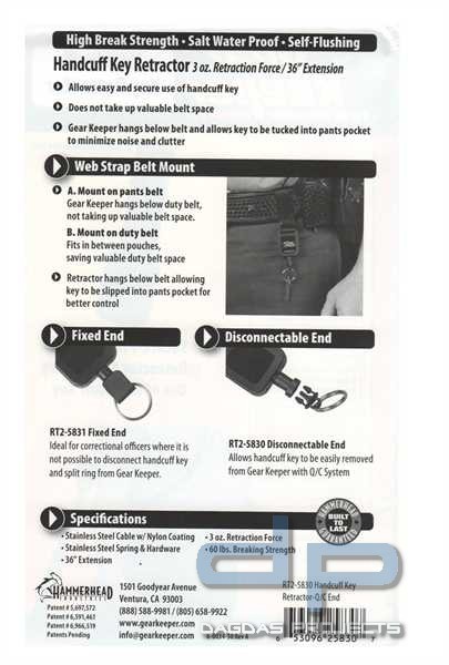 GearKeeper RT2-5830 Velcro 85 g 91 cm Retract End