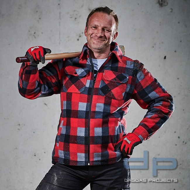 Scheibler Thermojacke in Blau-Schwarz und Rot-Schwarz