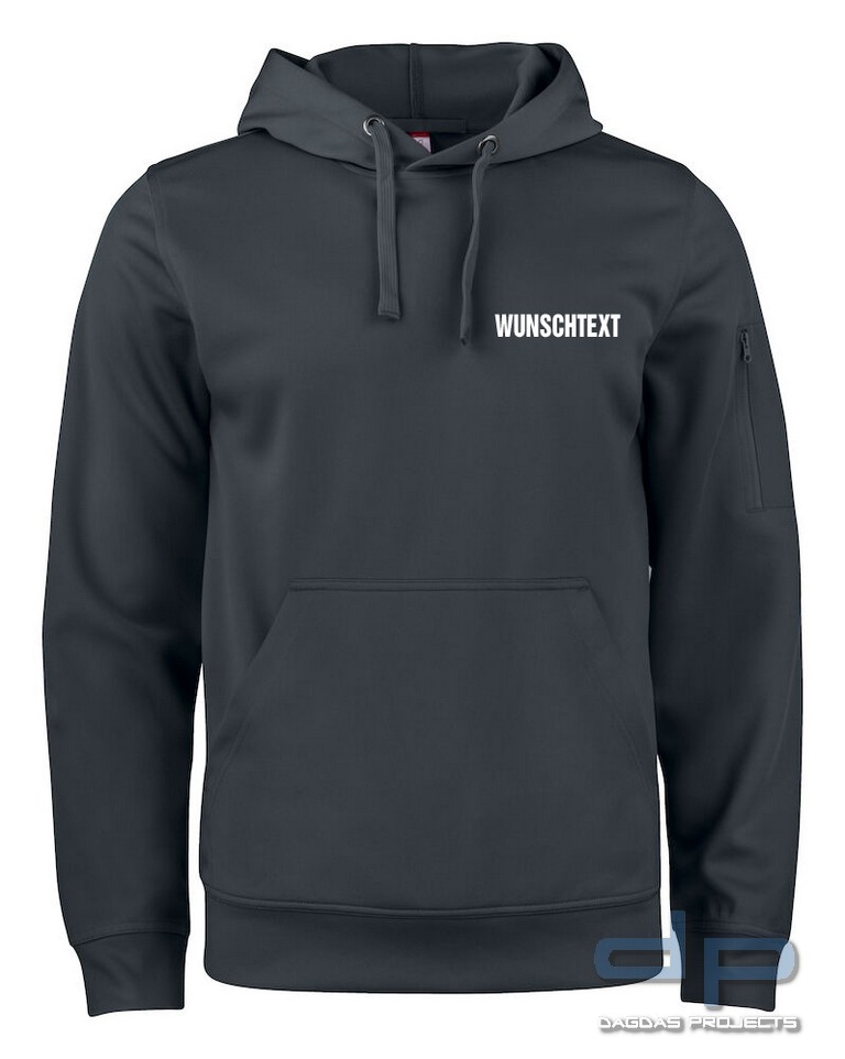 Basic Active Hoody mit Wunschaufdruck in verschiedenen Farben