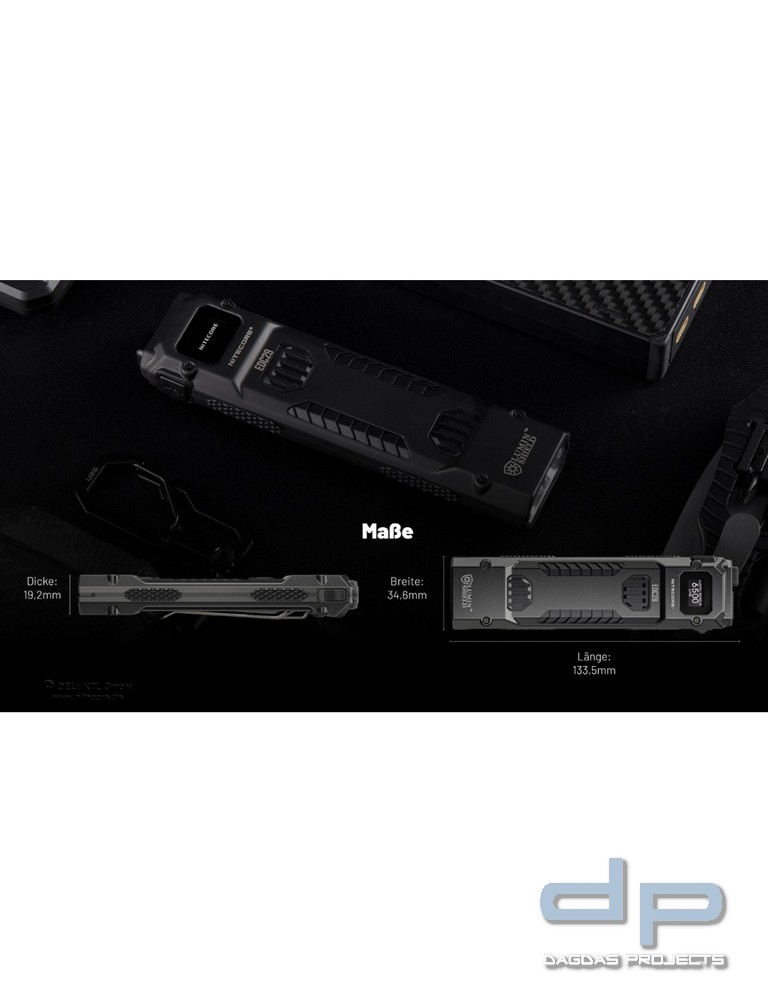 NiteCore® EDC29 Taschenlampe - Luminblade - integr. Akku