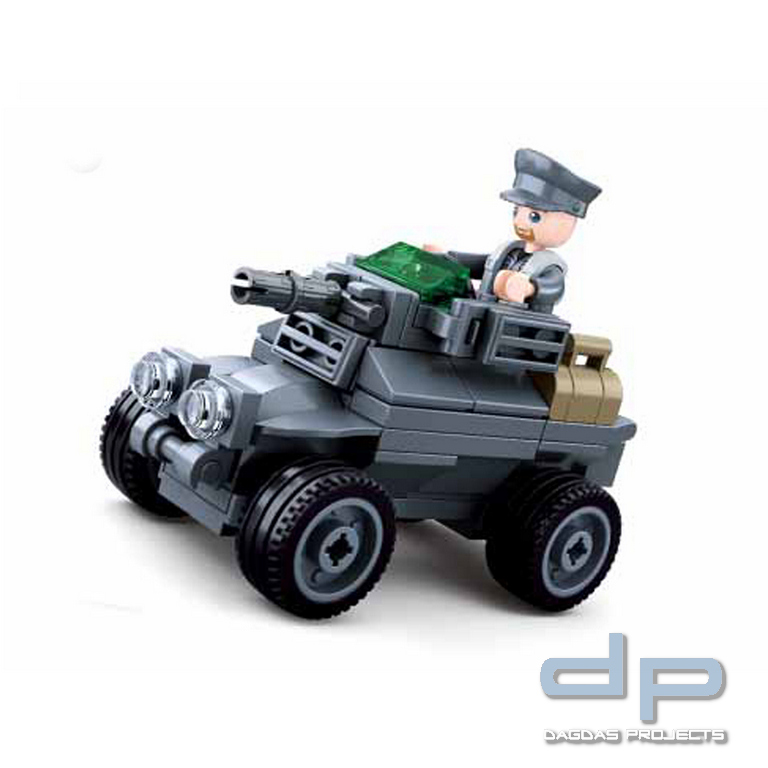 Sluban German Army Armored car M38-B0680C #16134