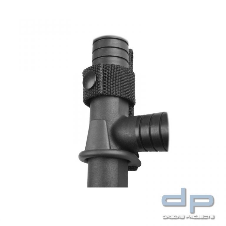 Tonfahalter ESP® Nylon schwarz, Sicherungsschlaufe, 50mm BL