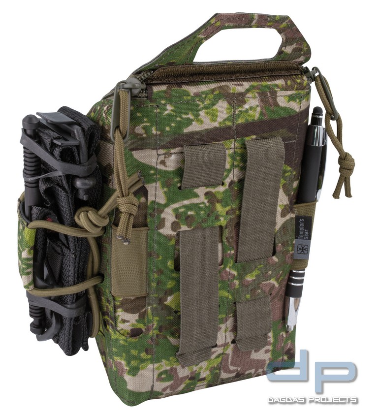 TEMPLARS GEAR SILENT FIRST AID POUCH in Concamo Green