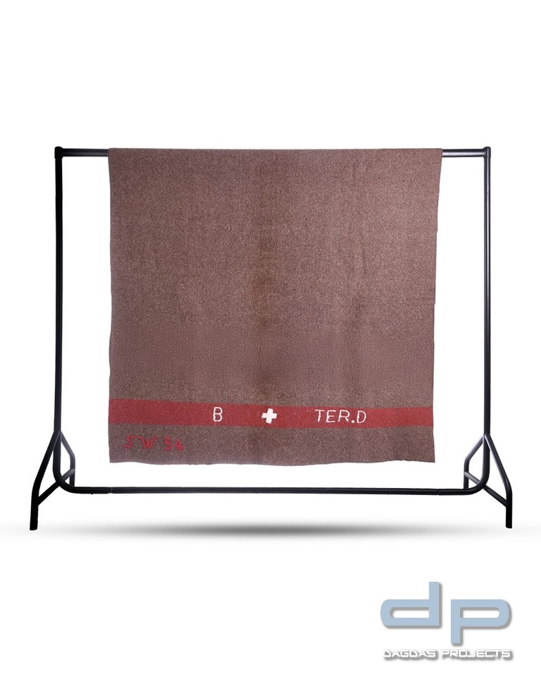 SCHWEIZ.WOLLDECKE 200X140 CM BRAUN VPE2