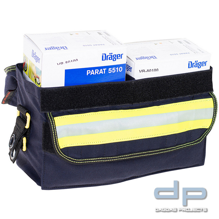 rescue-tec Holster für 2 Brandfluchthauben XL, Material rtx® 950, Befestigung am Trageriemen