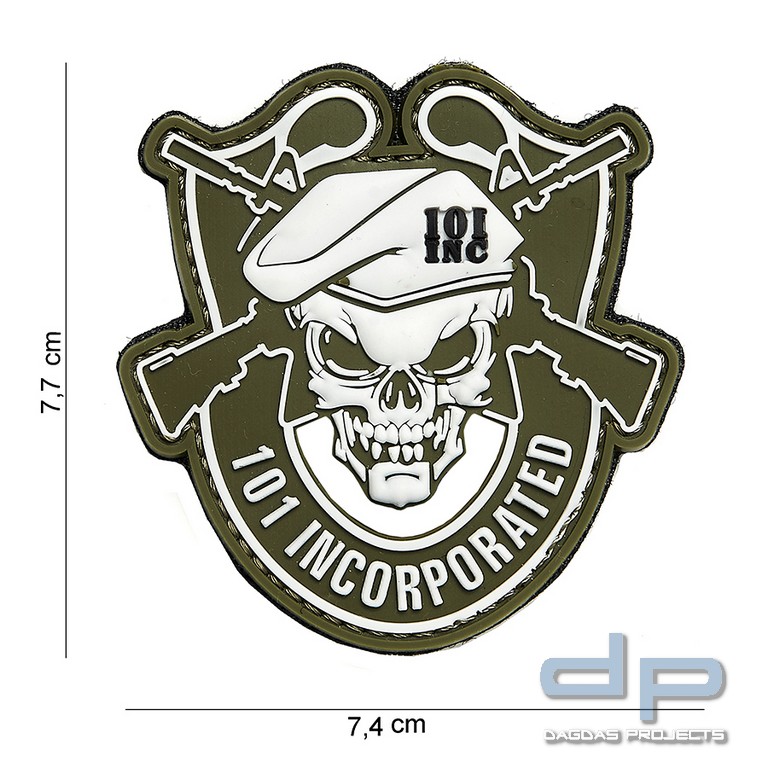 Emblem 3D PVC 101 Incorporated grün