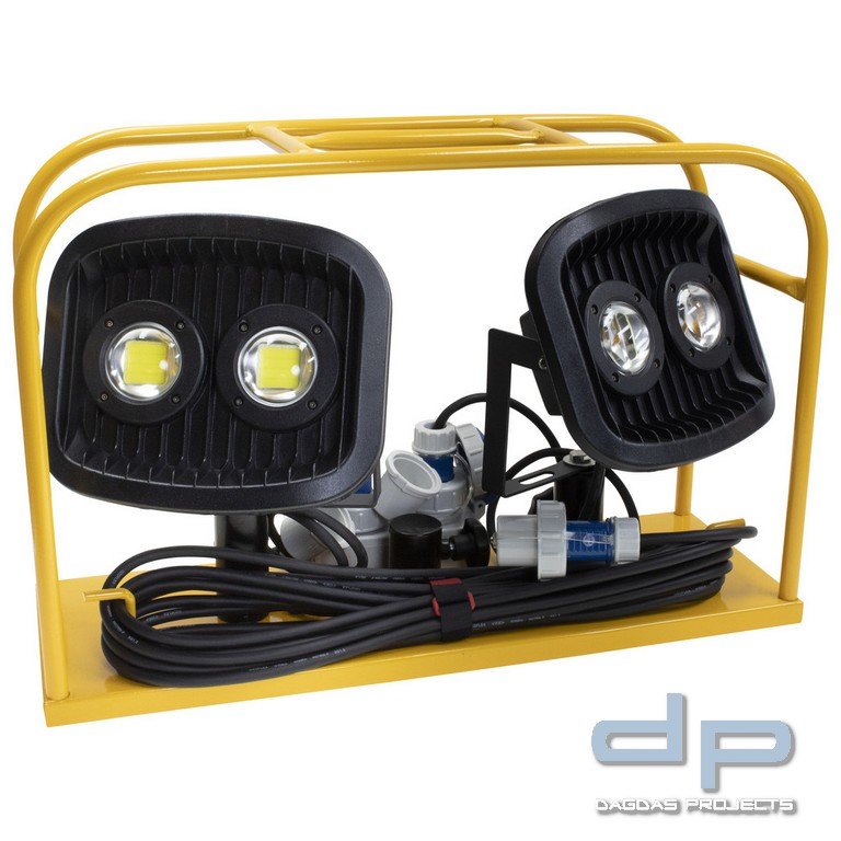 Dönges Scheinwerfercontainer-Set, 2 x 60 W LED