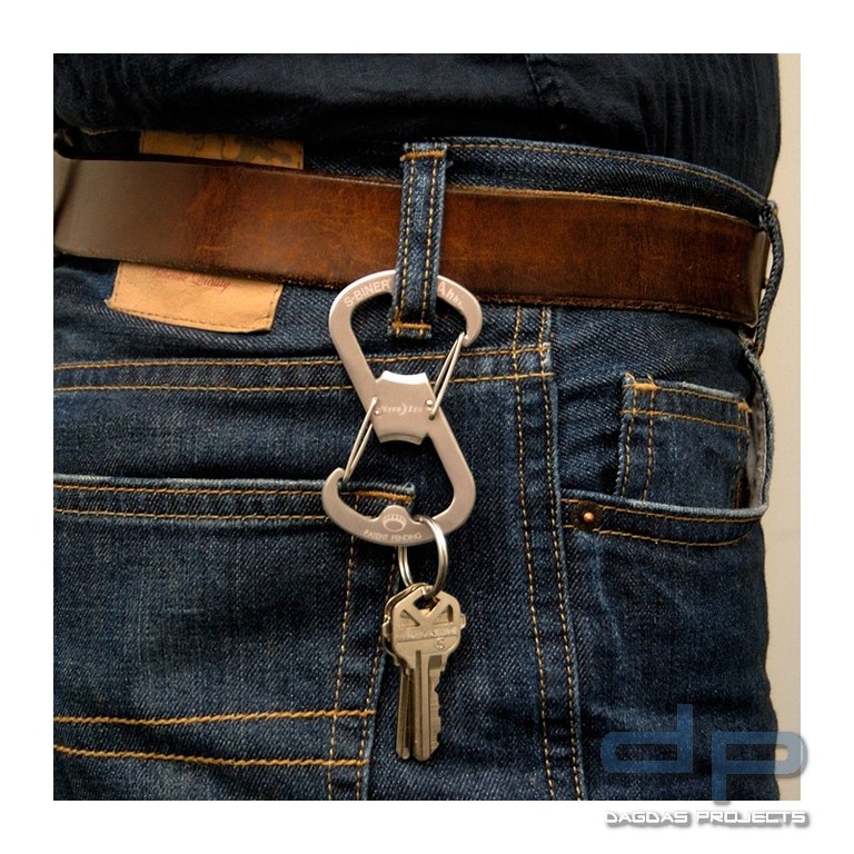 NiteIzeTM Doppelkarabiner S-Biner mit Flaschenöffner Edelstahl