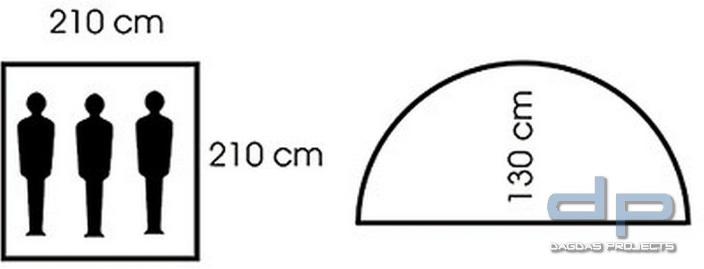 Mil-Tec Dreimann-Zelt Iglu Standard in verschiedenen Farben