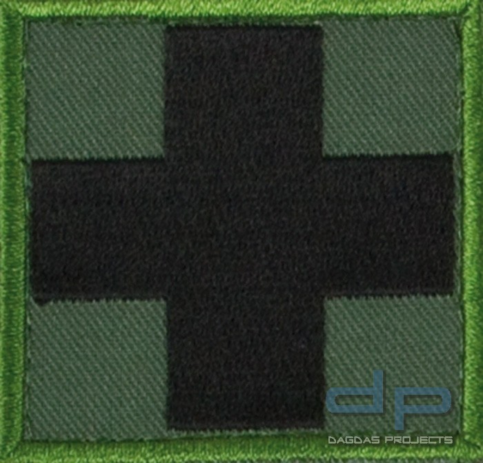Medic Kreuz Oliv/Schwarz mit Klett Groß