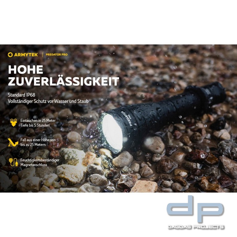 ARMYTEK Taschenlampe Predator Pro inkl. Akku