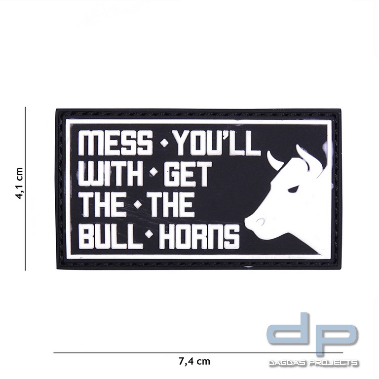 Emblem 3D PVC Mess You'll schwarz