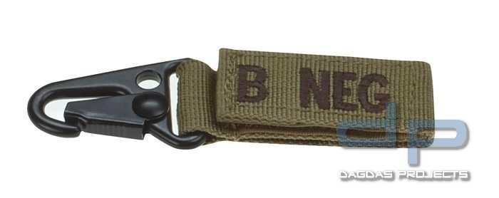 Condor SOS Blutgruppen Anhänger Khaki B NEG